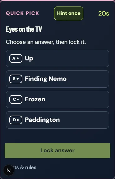 Captured phone answer controls from an actual local demonstration